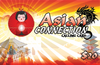Asian Connection $20 - International Calling Cards
