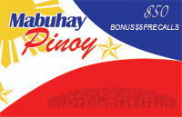 Mabuhay Pinoy $50 - International Calling Cards
