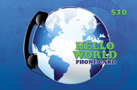 Hello World Phone Card $10 - International Calling Cards