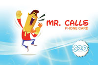 Mr Calls Phone Card $20 - International Calling Cards