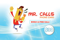 Mr Calls Phone Card $30 - International Calling Cards