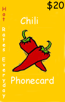 Chili $20 - International Calling Cards